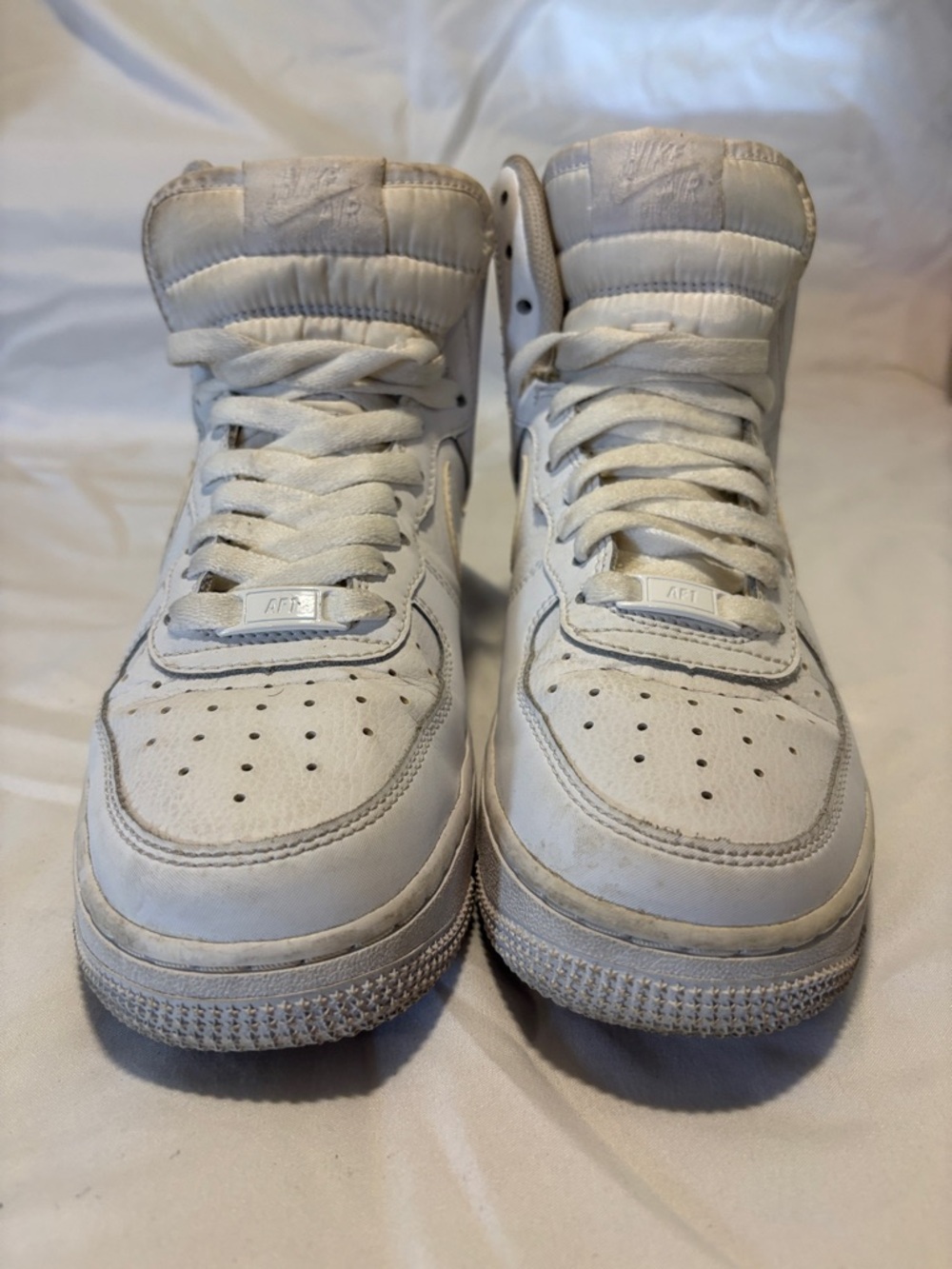 Nike White High-Top Air Sneakers